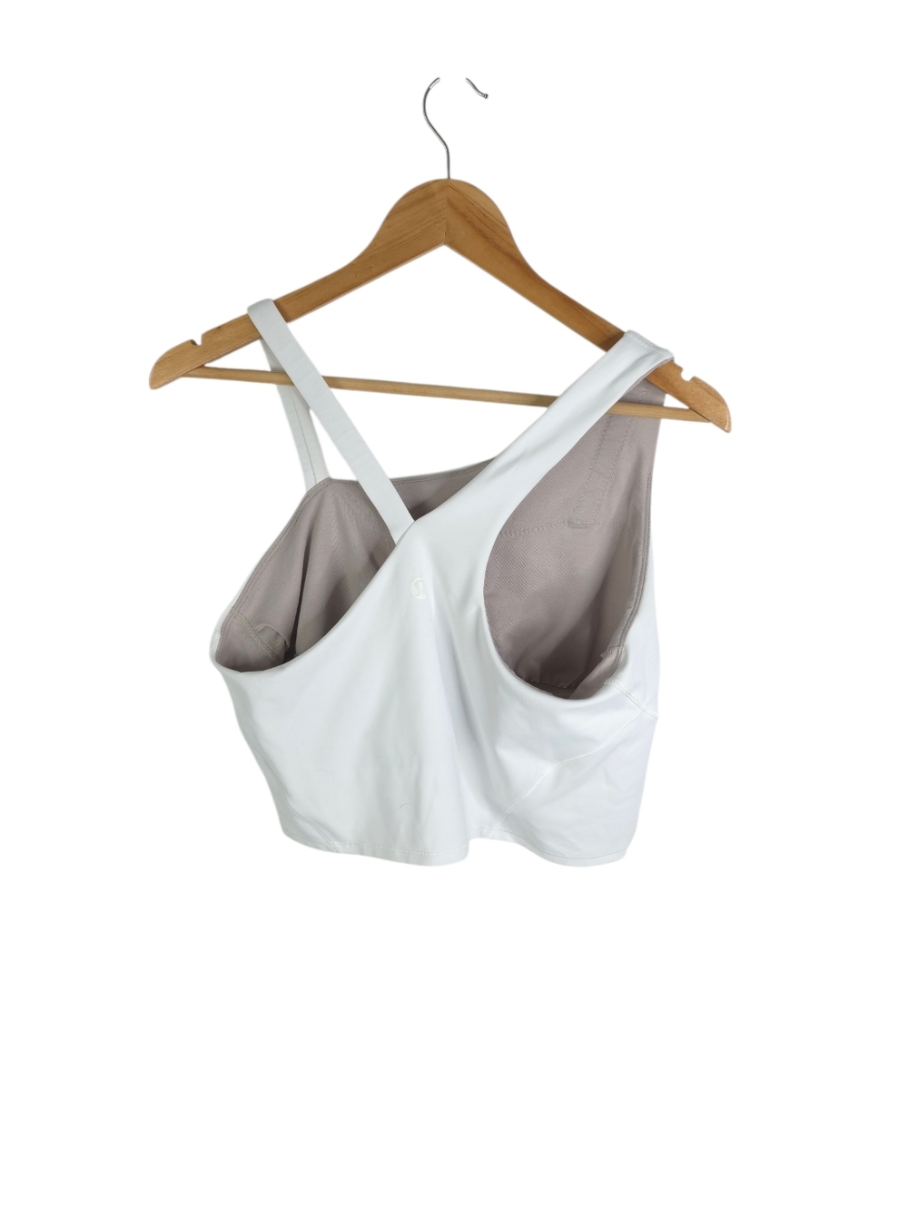 Lululemon Everlux Asymmetrical Tennis Tank Top White Size 14 - Picture 5 of 7